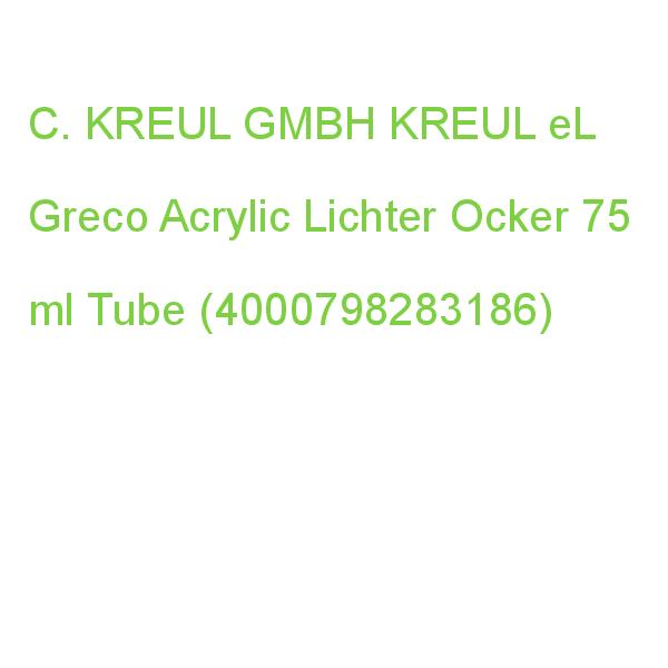 KREUL Acrylfarbe eL Greco lichter ocker 75ml Tube