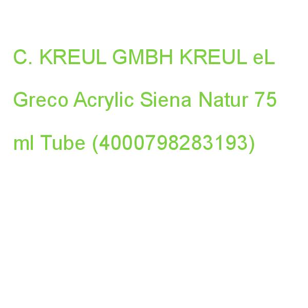KREUL Acrylfarbe eL Greco siena natur 75ml Tube