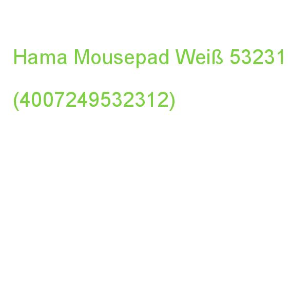 Hama Mousepad Weiß 00126857 (4047443516596)