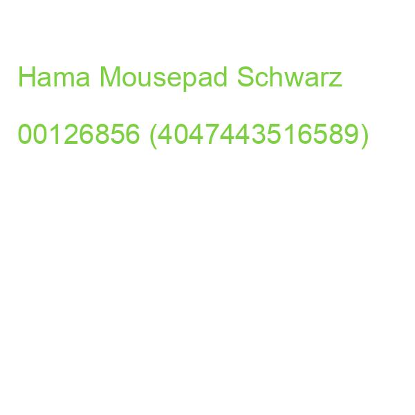 Hama Mousepad Schwarz 00126856 (4047443516589)