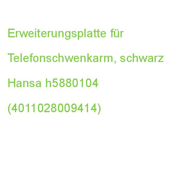 Erweiterungsplatte für Telefonschwenkarm, schwarz Hansa h5880104 (4011028009414)