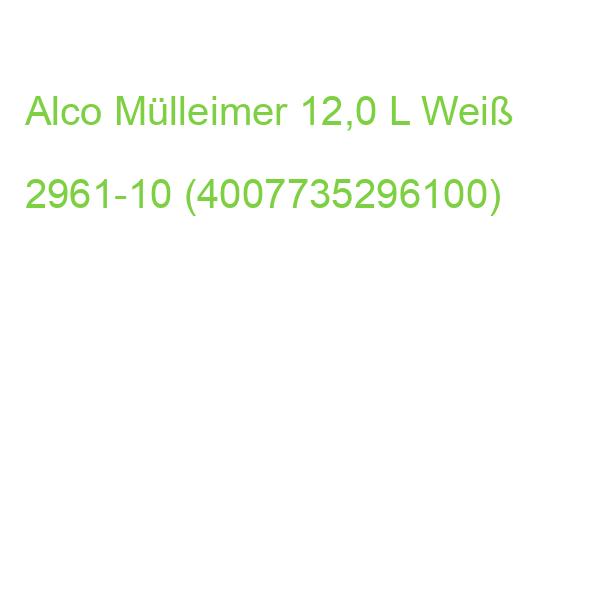 Alco Mülleimer 12,0 L Weiß 2961-10 (4007735296100)