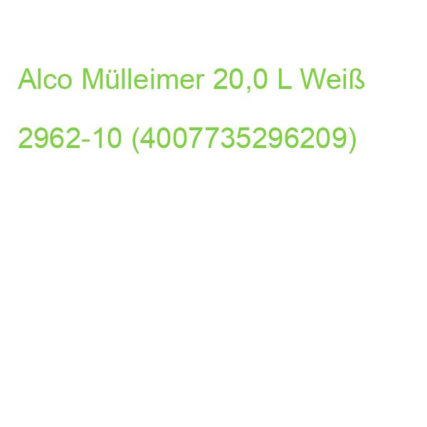 Alco Mülleimer 20,0 L Weiß 2962-10 (4007735296209)