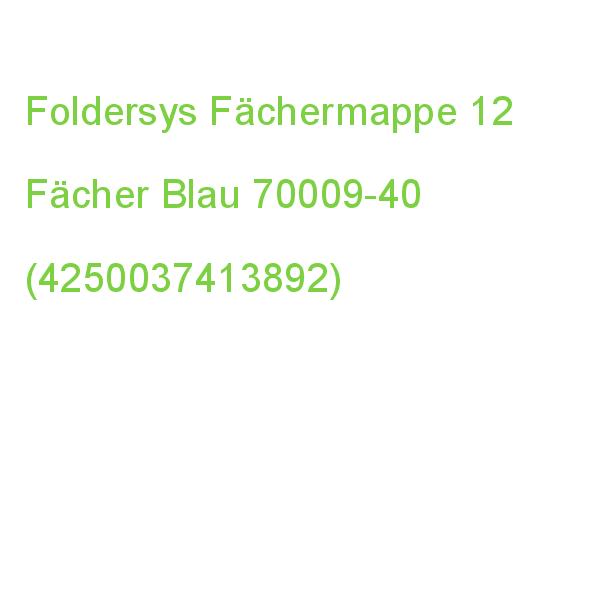 Foldersys Fächermappe 12 Fächer Blau 70009-40 (4250037413892)