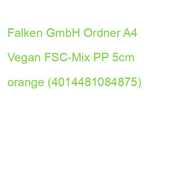 FALKEN Ordner Vegan orange DIN A4 Rückenbreite 5 cm