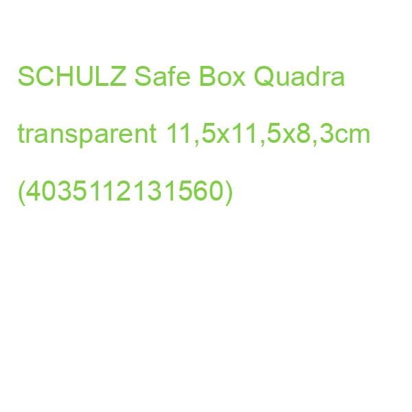 SCHULZ Safe Box Quadra transparent 11,5x11,5x8,3cm (4035112131560)