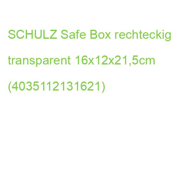 SCHULZ Safe Box rechteckig transparent 16x12x21,5cm (4035112131621)