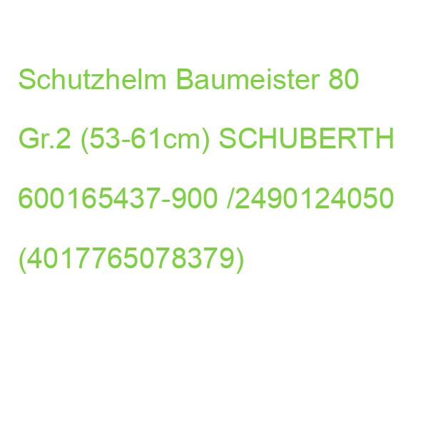 Schutzhelm Baumeister 80 Gr.2 (53-61cm) SCHUBERTH 600165437-900 /2490124050 (4017765078379)