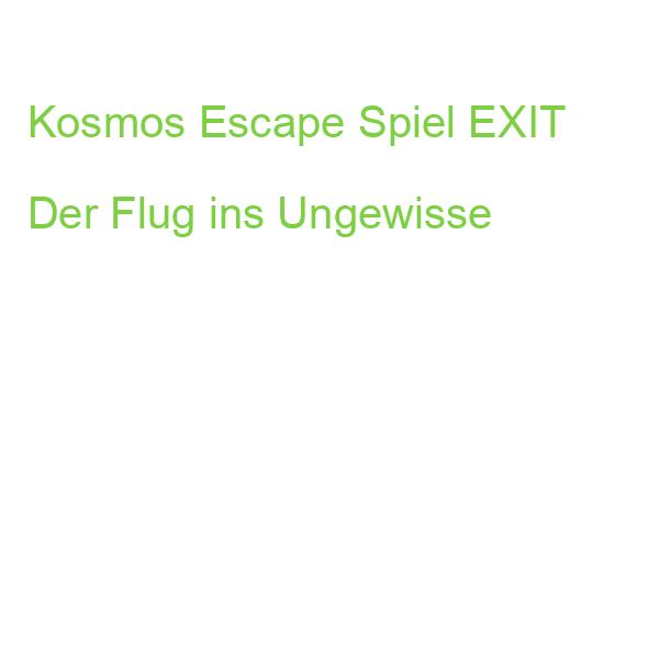 KOSMOS EXIT Escape Spiel Der Flug ins Ungewisse (4002051691769)