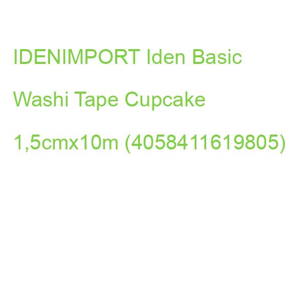 IDENIMPORT Iden Basic Washi Tape Cupcake 1,5cmx10m (4058411619805)