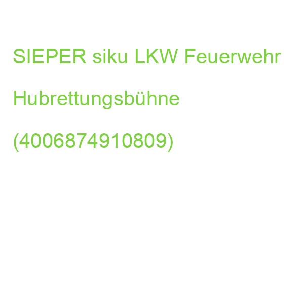 SIEPER siku LKW Feuerwehr Hubrettungsbühne (4006874910809)