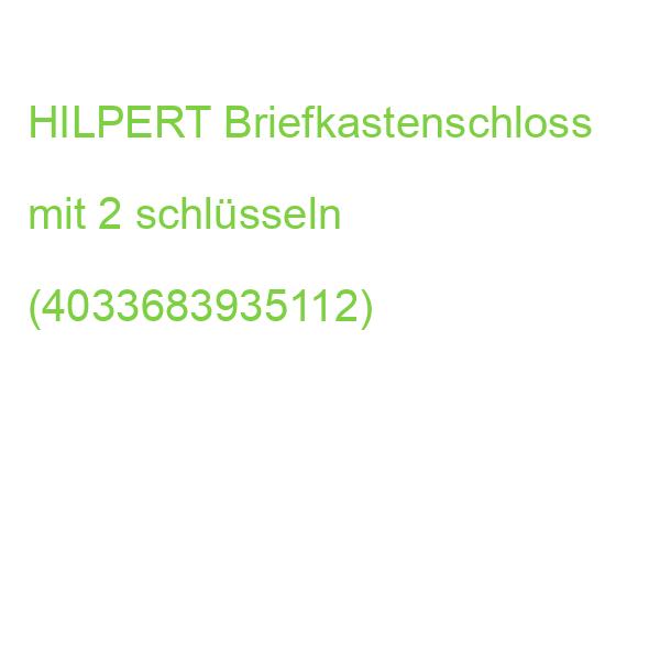 HILPERT Briefkastenschloss mit 2 schlüsseln (4033683935112)