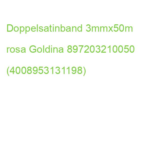 Doppelsatinband 3 mmx50 m rosa GOLDINA 897203210050 (4008953131198)