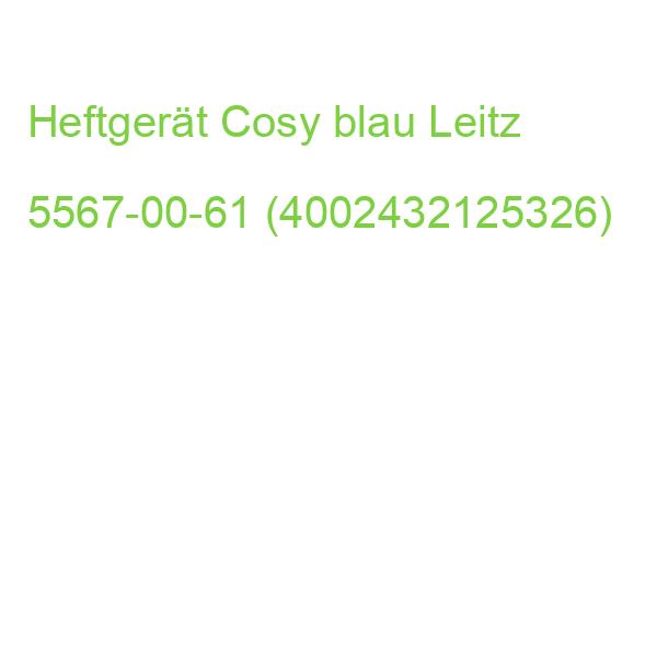 5567 Heftgerät Cosy 30 Blatt blau matt Leitz 5567-00-61 (4002432125326)