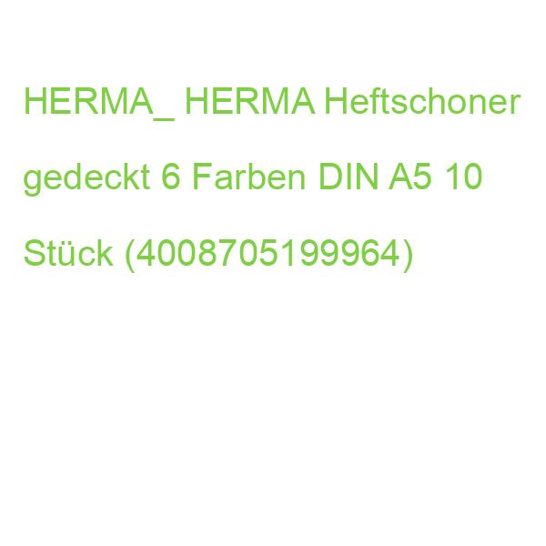 HERMA_ HERMA Heftschoner gedeckt 6 Farben DIN A5 10 Stück (4008705199964)