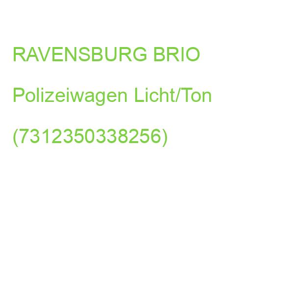 RAVENSBURG BRIO Polizeiwagen Licht/Ton (7312350338256)