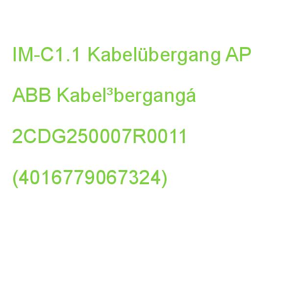 IM-C1.1 Kabelübergang 50cm, 9/7mm ABB Kabel³berganga 2CDG250007R0011 (4016779067324)