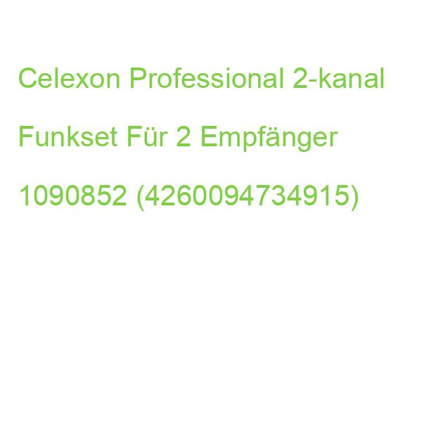 Celexon Professional 2-kanal Funkset Für 2 Empfänger 1090852 (4260094734915)