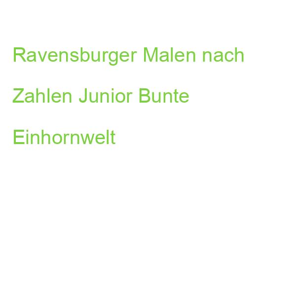 Ravensburger Malen nach Zahlen Junior Bunte Einhornwelt