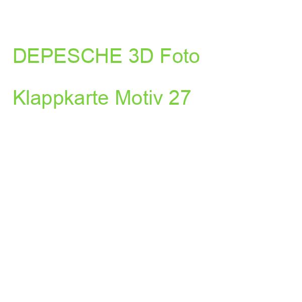 DEPESCHE 3D Foto Klappkarte Motiv 27