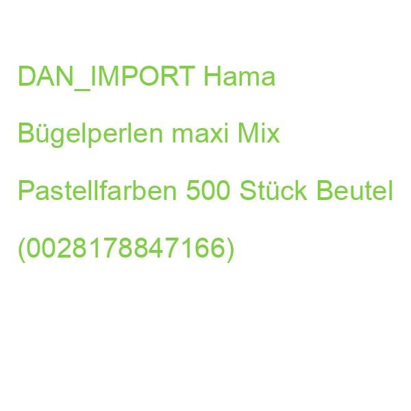 DAN_IMPORT Hama Bügelperlen maxi Mix Pastellfarben 500 Stück Beutel (0028178847166)