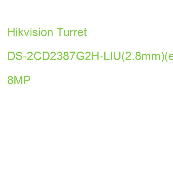 Hikvision Turret DS-2CD2387G2H-LIU(2.8mm)(eF)(O-STD) 8MP
