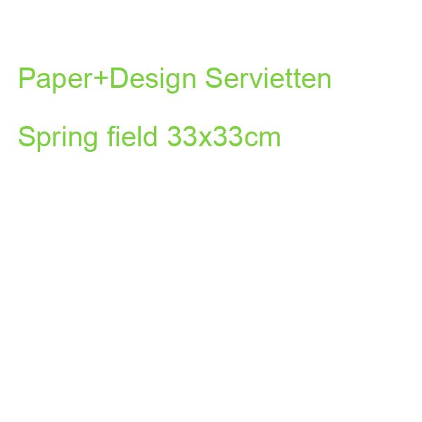 Paper+Design Servietten Spring field 33x33cm