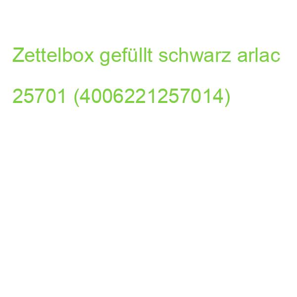 Zettelbox schwarz gefüllt 600 Blatt 10x10 cm ARLAC 25701 (4006221257014)