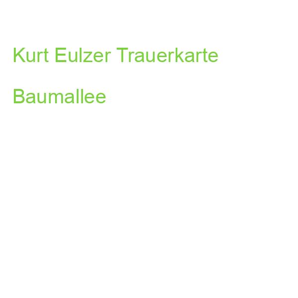Kurt Eulzer Trauerkarte Baumallee