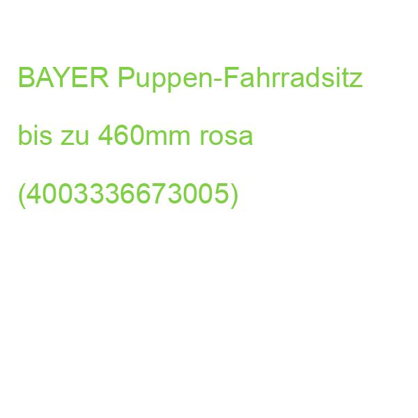 BAYER Puppen-Fahrradsitz bis zu 460mm rosa (4003336673005)