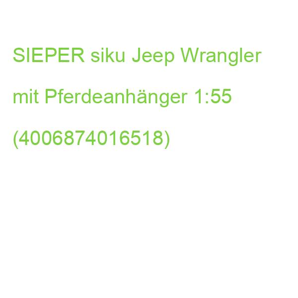 SIEPER siku Jeep Wrangler mit Pferdeanhänger 1:55 (4006874016518)