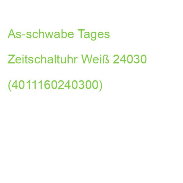 As-schwabe Tages Zeitschaltuhr Weiß 24030 (4011160240300)