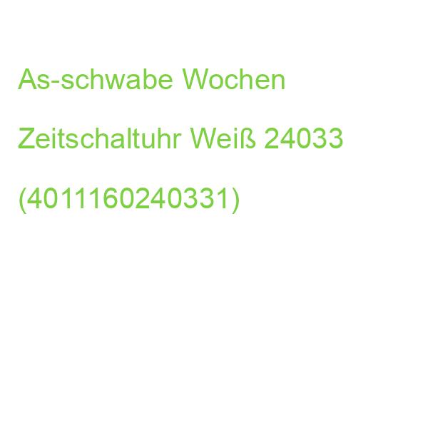 As-schwabe Wochen Zeitschaltuhr Weiß 24033 (4011160240331)