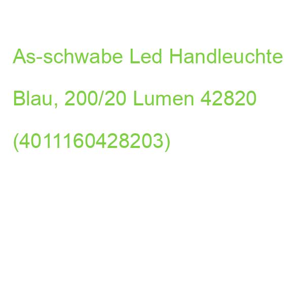 As-schwabe Led Handleuchte Blau, 200/20 Lumen 42820 (4011160428203)