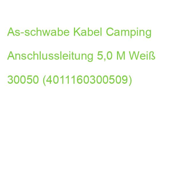 As-schwabe Anschlussleitung Kabel Camping Anschlussleitung 5,0 M Weiß, 1 St. 30050 (4011160300509)