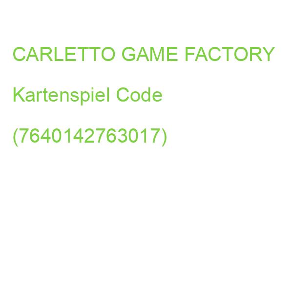 CARLETTO GAME FACTORY Kartenspiel Code (7640142763017)