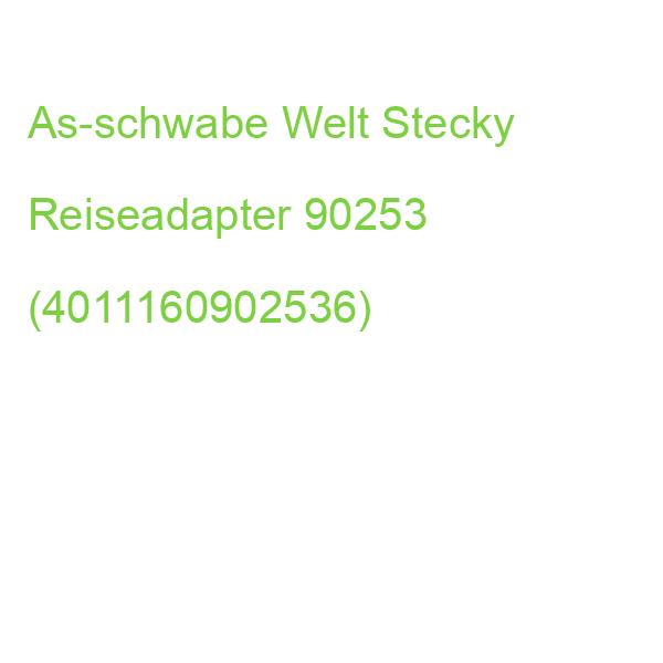 As-schwabe Welt Stecky Reiseadapter 90253 (4011160902536)