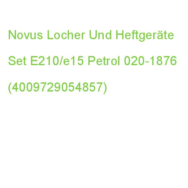 Novus Locher Und Heftgeräte Set E210/e15 Petrol 020-1876 (4009729054857)