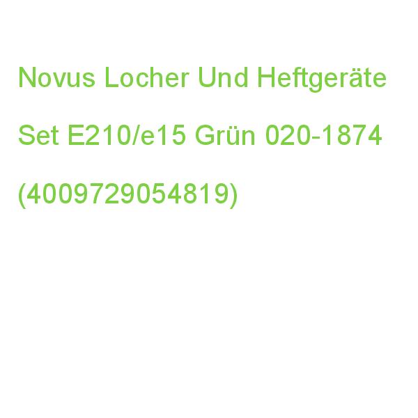 Novus Locher Und Heftgeräte Set E210/e15 Grün 020-1874 (4009729054819)
