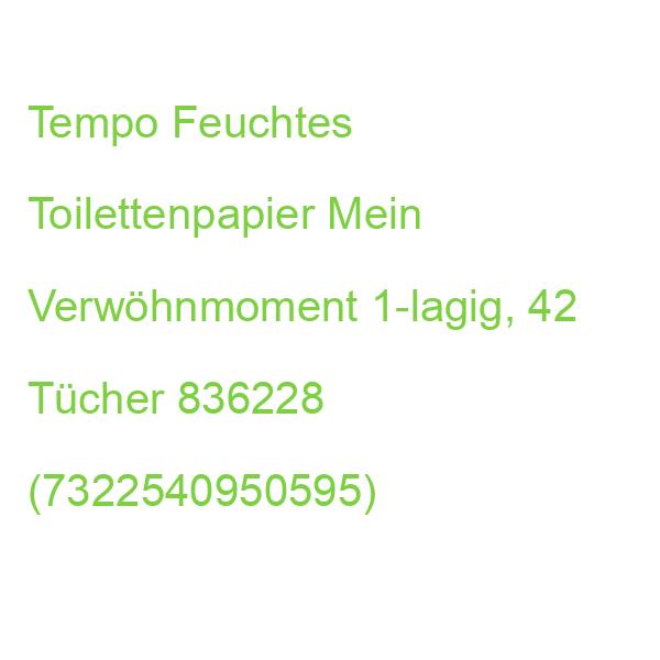 Tempo Feuchtes Toilettenpapier Mein Verwöhnmoment 1-lagig, 42 Tücher 836228 (7322540950595)