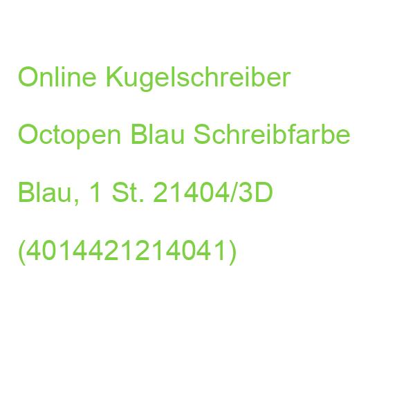 Online Kugelschreiber Octopen Blau Matt, Schreibfarbe: Blau, 1 St. 21404/3D (4014421214041)