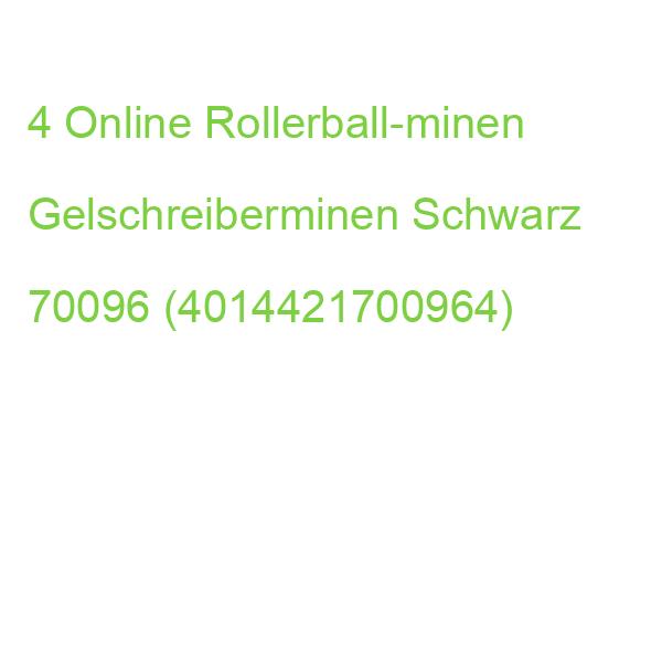 Online Rollerball-minen Gelschreiberminen Schwarz 0,7 Mm 4 St. 70096 (4014421700964)