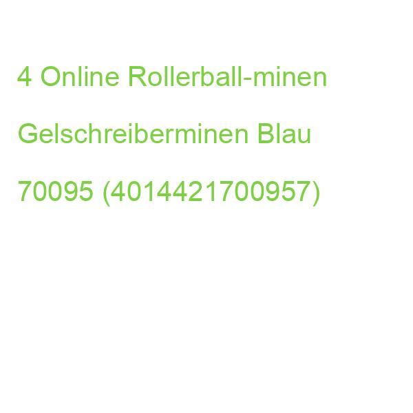 Online Rollerball-minen Gelschreiberminen Blau 0,7 Mm 4 St. 70095 (4014421700957)