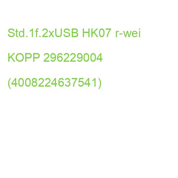 Std.1f.2xUSB HK07 r-wei KOPP 296229004 (4008224637541)