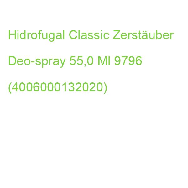 Hidrofugal Classic Zerstäuber Deo-spray 55,0 Ml 9796 (4006000132020)
