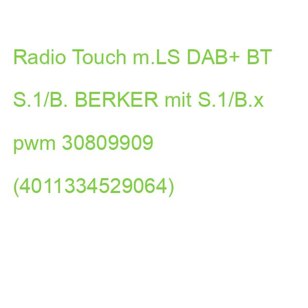 Radio Touch m.LS DAB+ BT S.1/B. BERKER mit S.1/B.x pwm 30809909 (4011334529064)