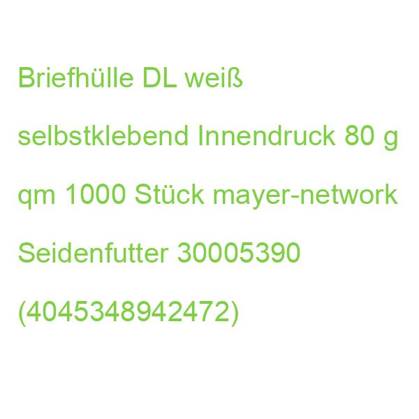 Briefhülle DL weiß selbstklebend Innendruck 80 g qm 1000 Stück MAILMEDIA 30005390 (4003928222154)