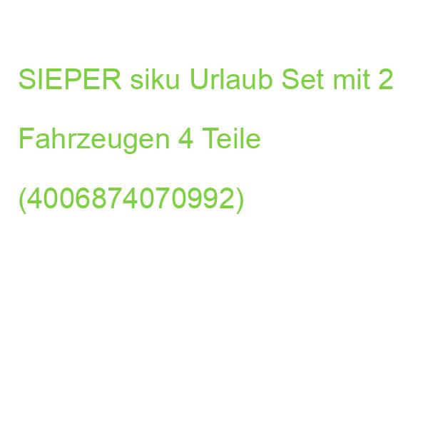 SIEPER siku Urlaub Set mit 2 Fahrzeugen 4 Teile (4006874070992)