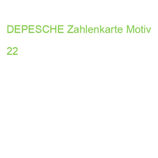 DEPESCHE Zahlenkarte Motiv 22
