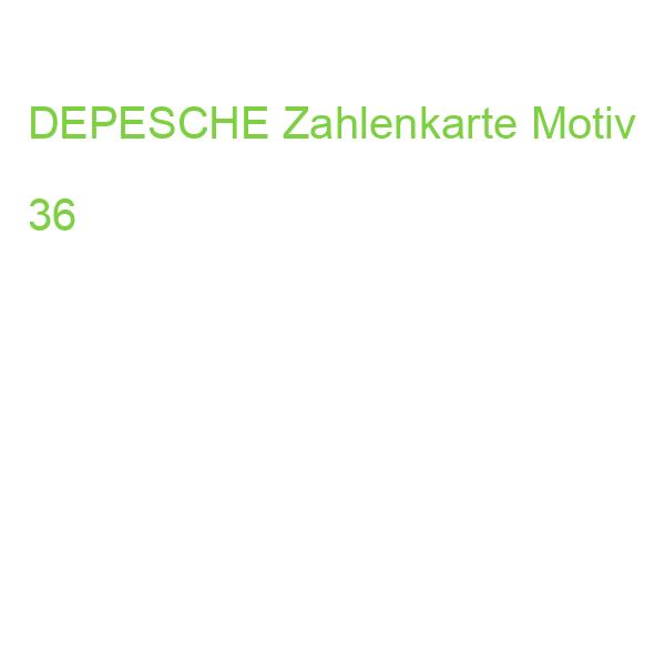 DEPESCHE Zahlenkarte Motiv 36